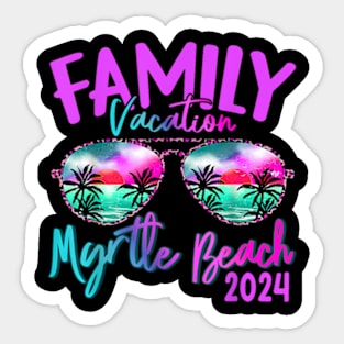 Beach Carolina Vacation 2024 Matching Family Group Sticker
